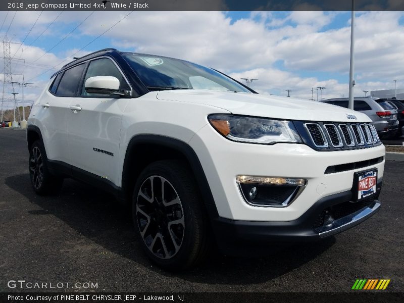 White / Black 2018 Jeep Compass Limited 4x4