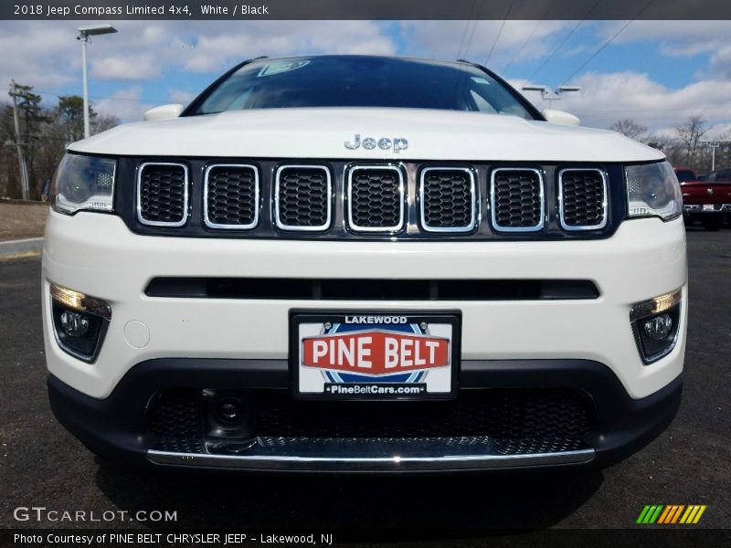 White / Black 2018 Jeep Compass Limited 4x4