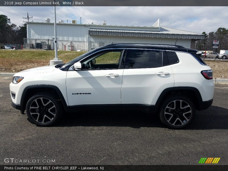White / Black 2018 Jeep Compass Limited 4x4