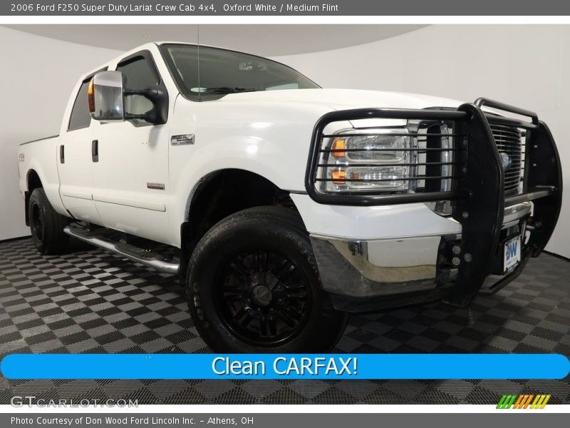 Oxford White / Medium Flint 2006 Ford F250 Super Duty Lariat Crew Cab 4x4