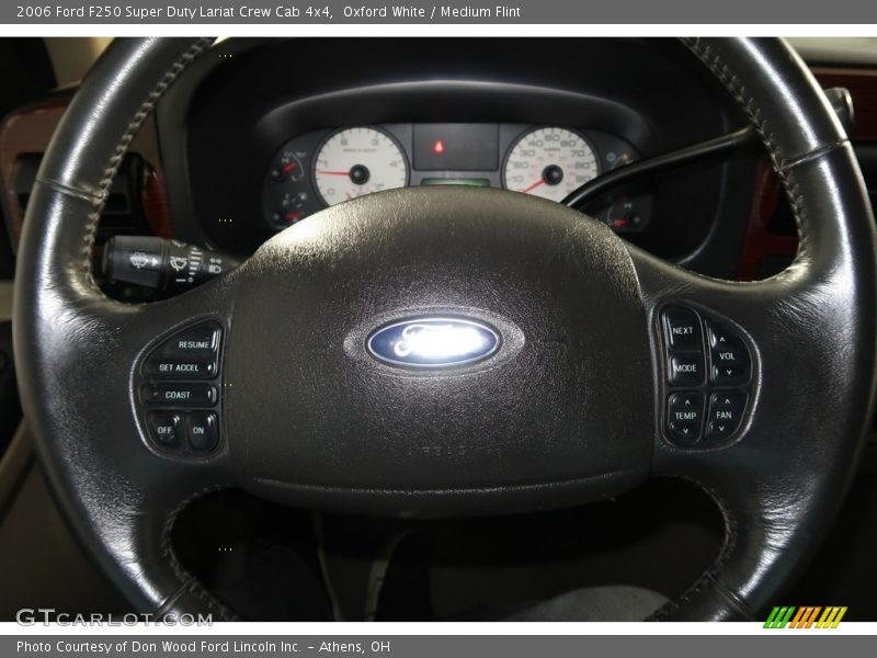 Oxford White / Medium Flint 2006 Ford F250 Super Duty Lariat Crew Cab 4x4