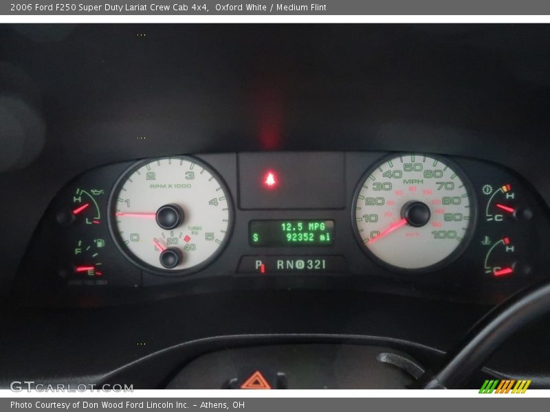 Oxford White / Medium Flint 2006 Ford F250 Super Duty Lariat Crew Cab 4x4