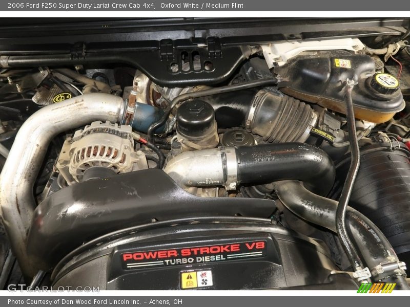 Oxford White / Medium Flint 2006 Ford F250 Super Duty Lariat Crew Cab 4x4