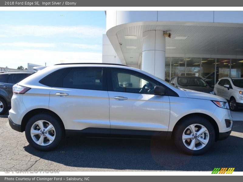 Ingot Silver / Ebony 2018 Ford Edge SE