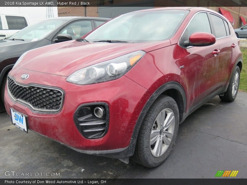 Hyper Red / Black 2018 Kia Sportage LX AWD