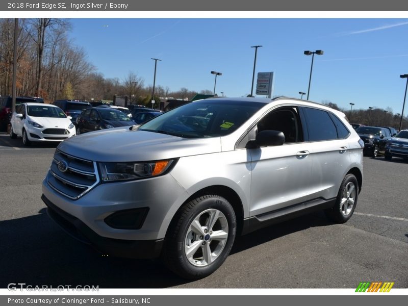 Ingot Silver / Ebony 2018 Ford Edge SE