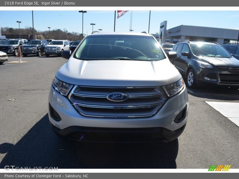 Ingot Silver / Ebony 2018 Ford Edge SE