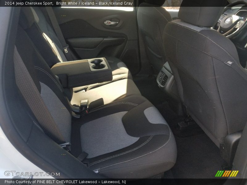 Bright White / Iceland - Black/Iceland Gray 2014 Jeep Cherokee Sport