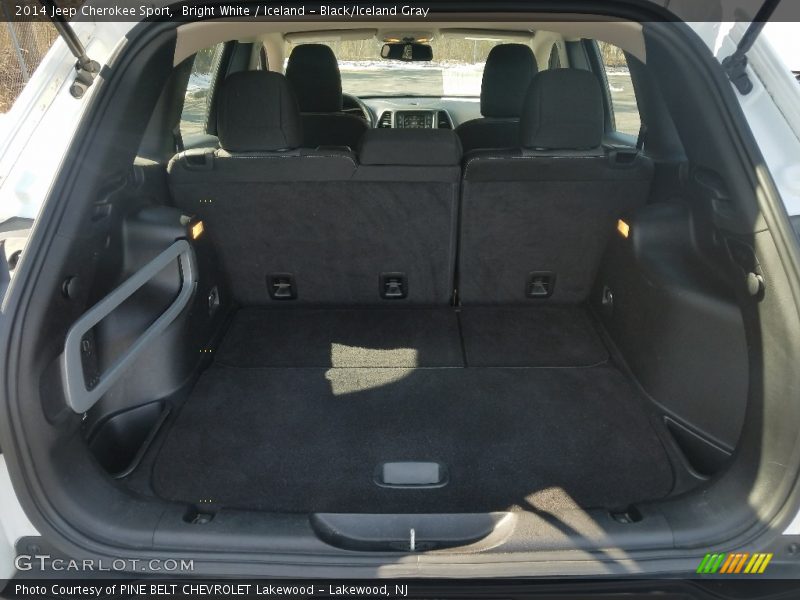 Bright White / Iceland - Black/Iceland Gray 2014 Jeep Cherokee Sport