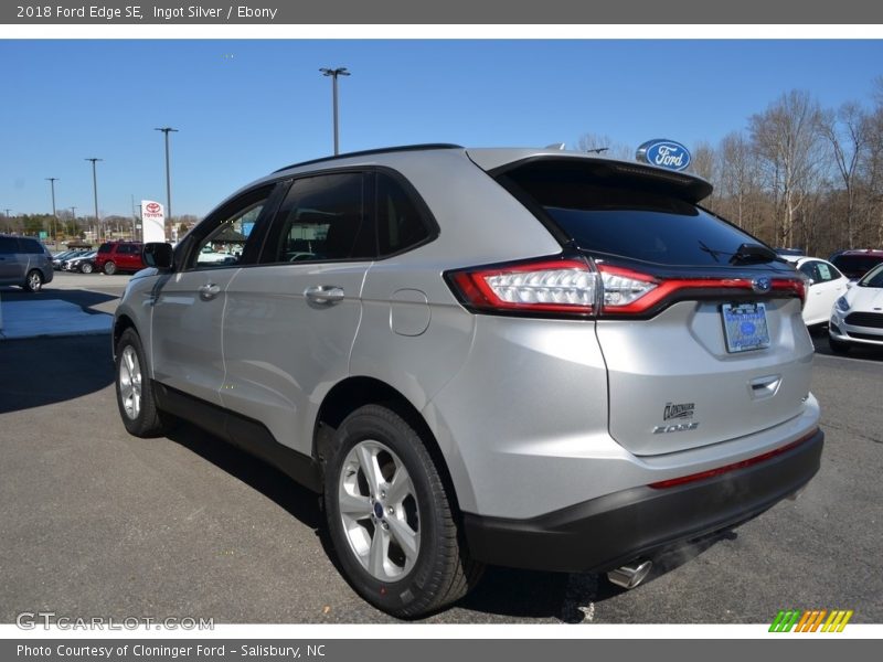 Ingot Silver / Ebony 2018 Ford Edge SE