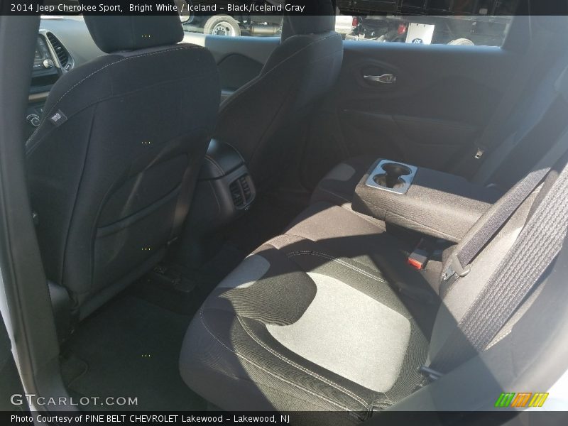 Bright White / Iceland - Black/Iceland Gray 2014 Jeep Cherokee Sport