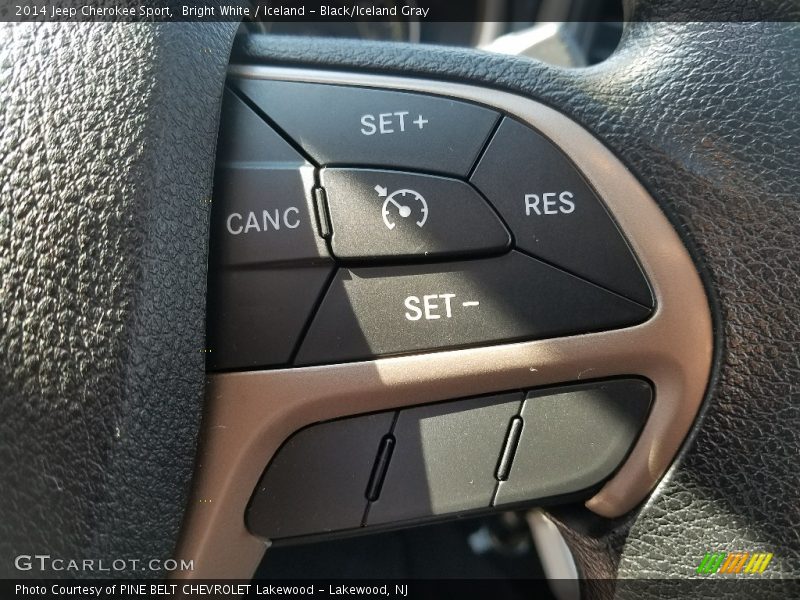 Bright White / Iceland - Black/Iceland Gray 2014 Jeep Cherokee Sport