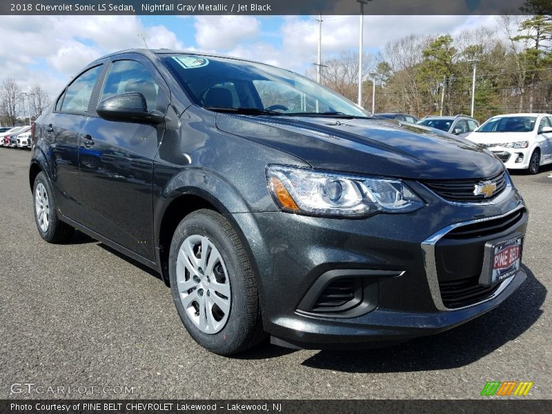 Nightfall Gray Metallic / Jet Black 2018 Chevrolet Sonic LS Sedan