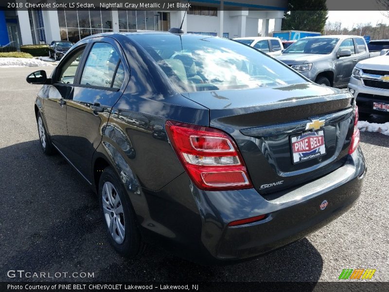 Nightfall Gray Metallic / Jet Black 2018 Chevrolet Sonic LS Sedan