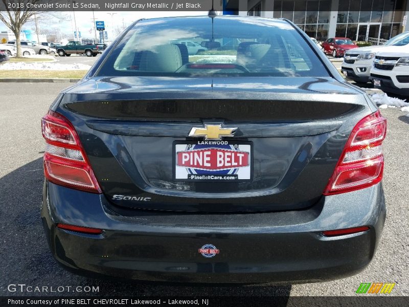 Nightfall Gray Metallic / Jet Black 2018 Chevrolet Sonic LS Sedan