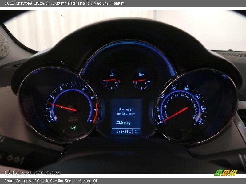 Autumn Red Metallic / Medium Titanium 2012 Chevrolet Cruze LT