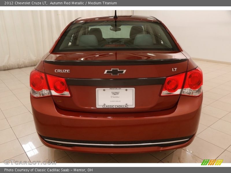 Autumn Red Metallic / Medium Titanium 2012 Chevrolet Cruze LT