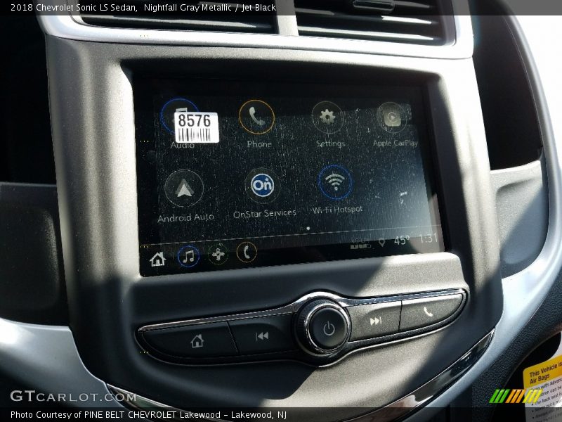 Nightfall Gray Metallic / Jet Black 2018 Chevrolet Sonic LS Sedan