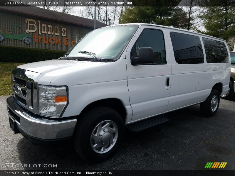 Oxford White / Medium Flint 2010 Ford E Series Van E350 XLT Passenger