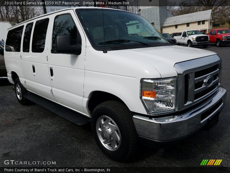 Oxford White / Medium Flint 2010 Ford E Series Van E350 XLT Passenger