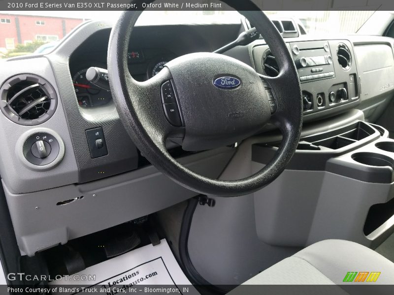 Oxford White / Medium Flint 2010 Ford E Series Van E350 XLT Passenger