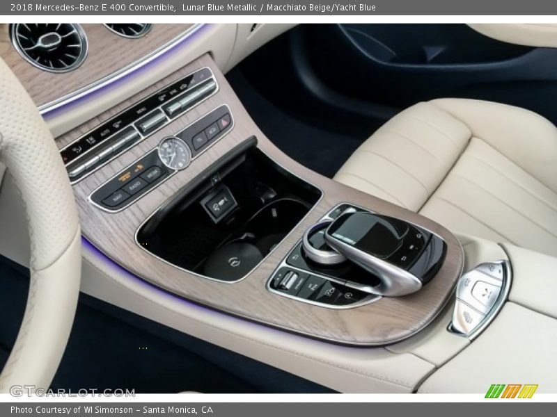 Lunar Blue Metallic / Macchiato Beige/Yacht Blue 2018 Mercedes-Benz E 400 Convertible