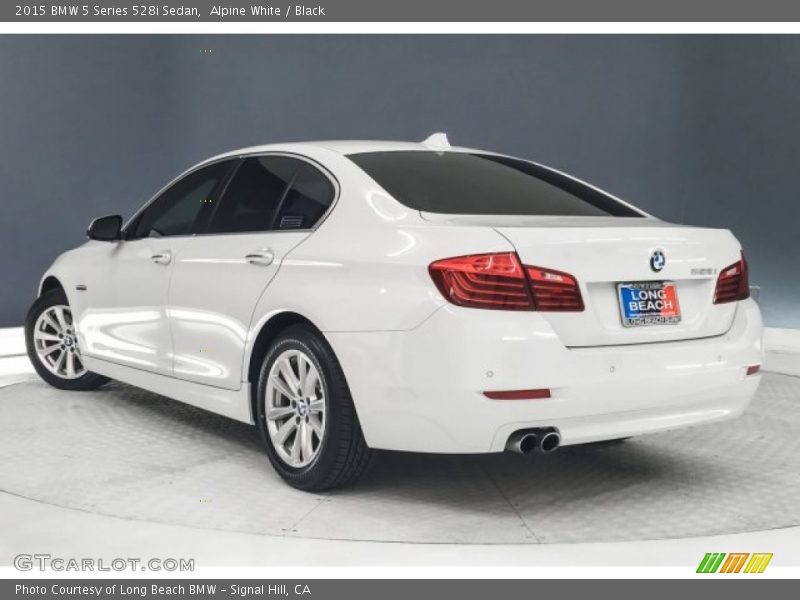 Alpine White / Black 2015 BMW 5 Series 528i Sedan