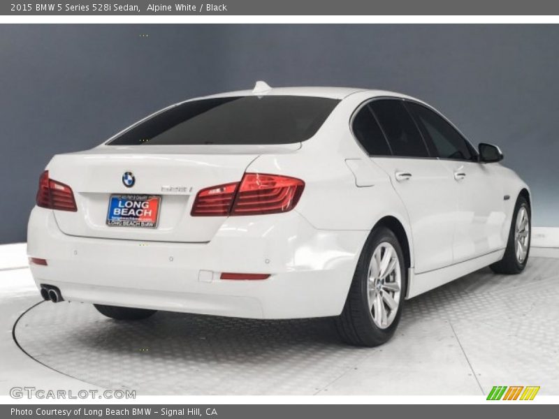 Alpine White / Black 2015 BMW 5 Series 528i Sedan