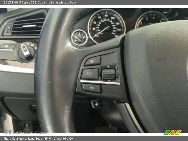 Alpine White / Black 2015 BMW 5 Series 528i Sedan