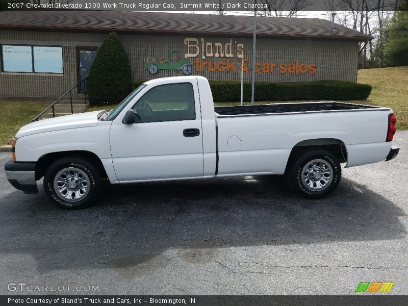 Summit White / Dark Charcoal 2007 Chevrolet Silverado 1500 Work Truck Regular Cab