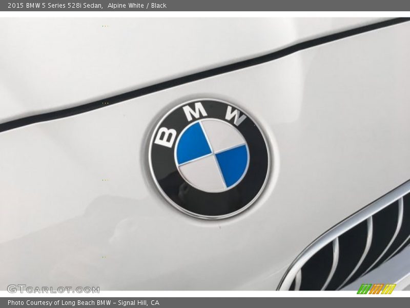 Alpine White / Black 2015 BMW 5 Series 528i Sedan