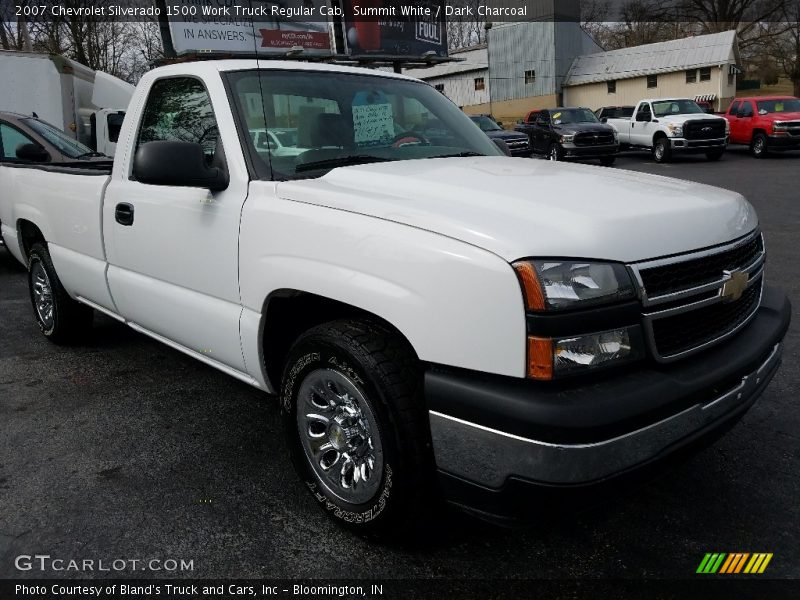 Summit White / Dark Charcoal 2007 Chevrolet Silverado 1500 Work Truck Regular Cab