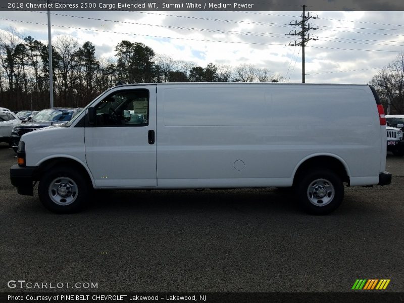 Summit White / Medium Pewter 2018 Chevrolet Express 2500 Cargo Extended WT