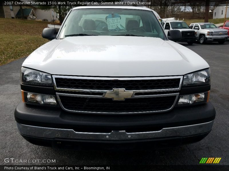 Summit White / Dark Charcoal 2007 Chevrolet Silverado 1500 Work Truck Regular Cab