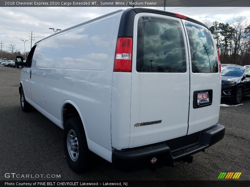 Summit White / Medium Pewter 2018 Chevrolet Express 2500 Cargo Extended WT