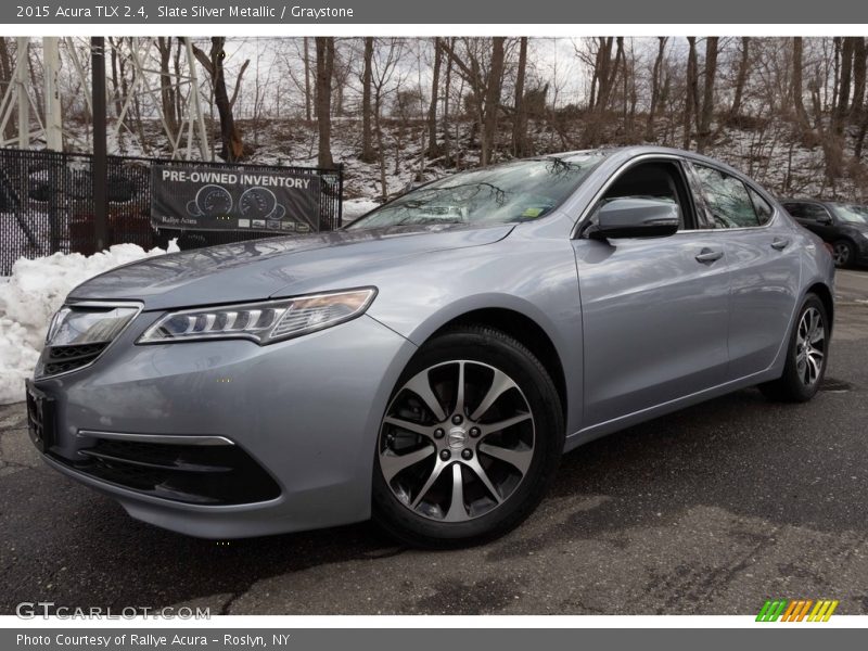 Slate Silver Metallic / Graystone 2015 Acura TLX 2.4