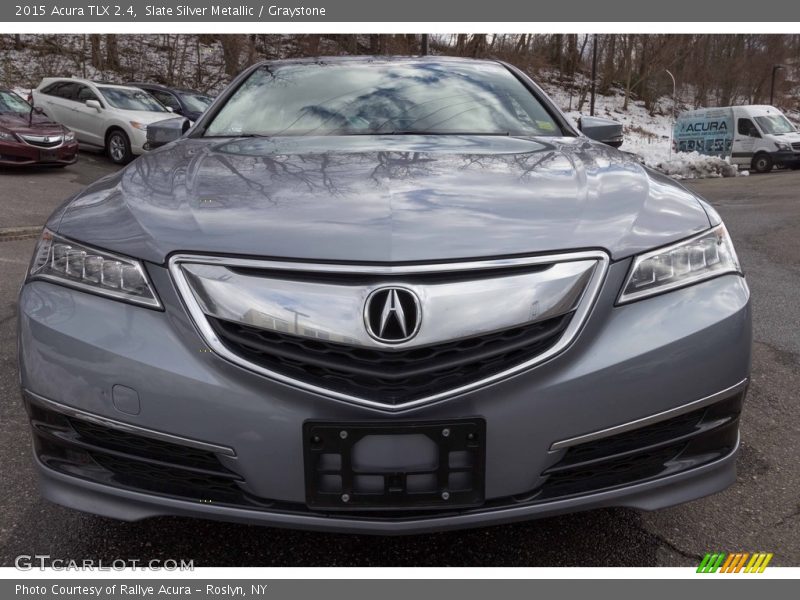 Slate Silver Metallic / Graystone 2015 Acura TLX 2.4