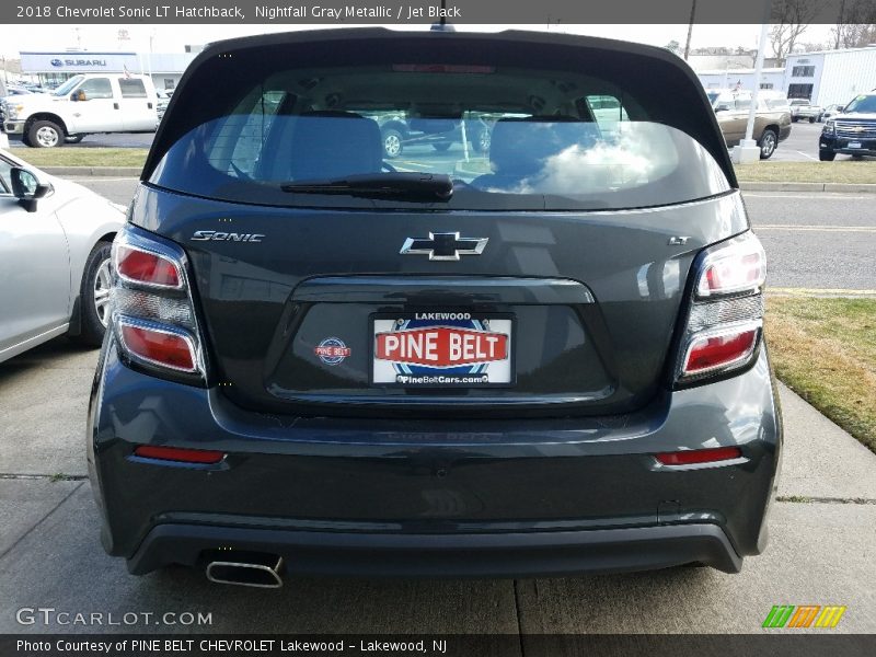 Nightfall Gray Metallic / Jet Black 2018 Chevrolet Sonic LT Hatchback