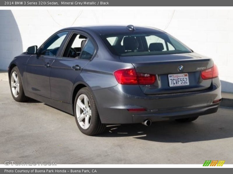 Mineral Grey Metallic / Black 2014 BMW 3 Series 320i Sedan