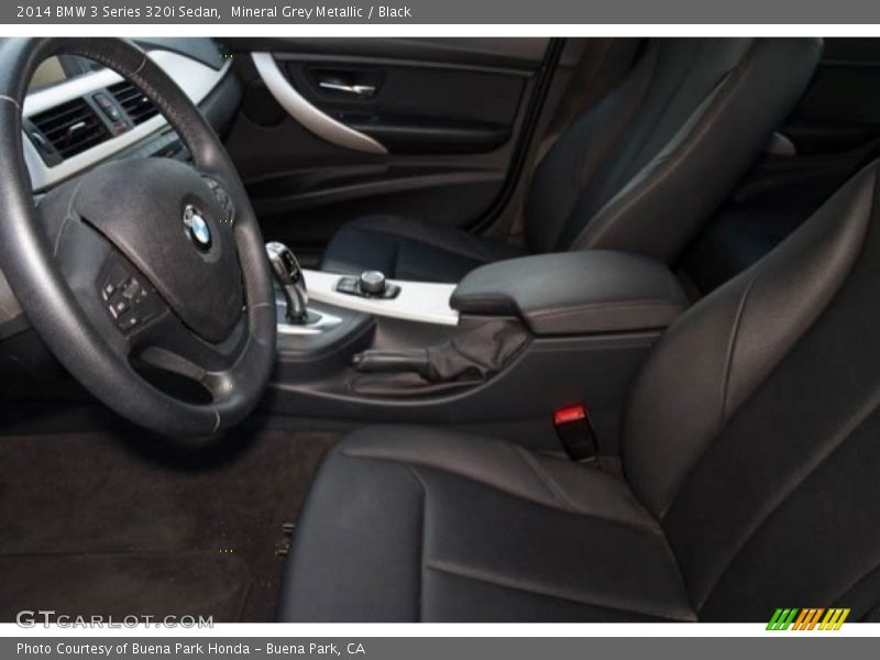 Mineral Grey Metallic / Black 2014 BMW 3 Series 320i Sedan