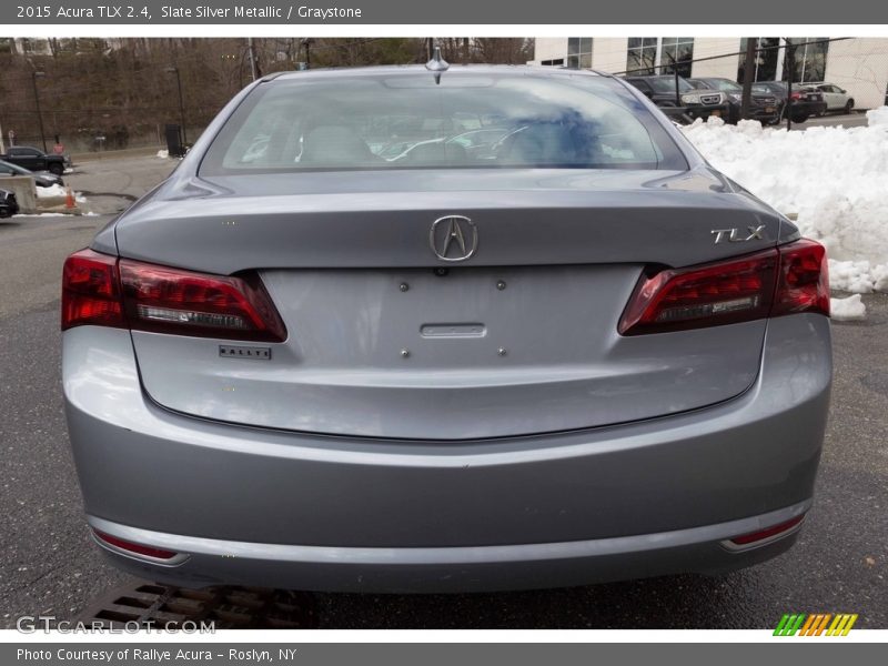 Slate Silver Metallic / Graystone 2015 Acura TLX 2.4