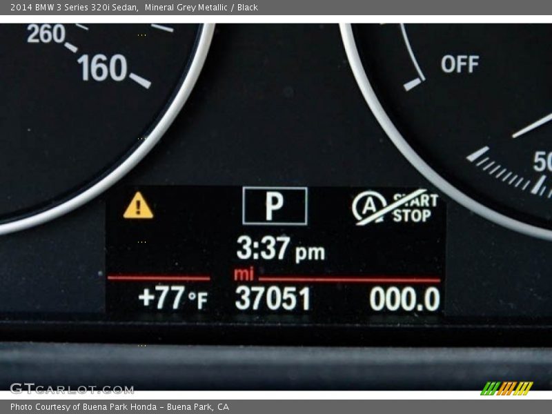 Mineral Grey Metallic / Black 2014 BMW 3 Series 320i Sedan