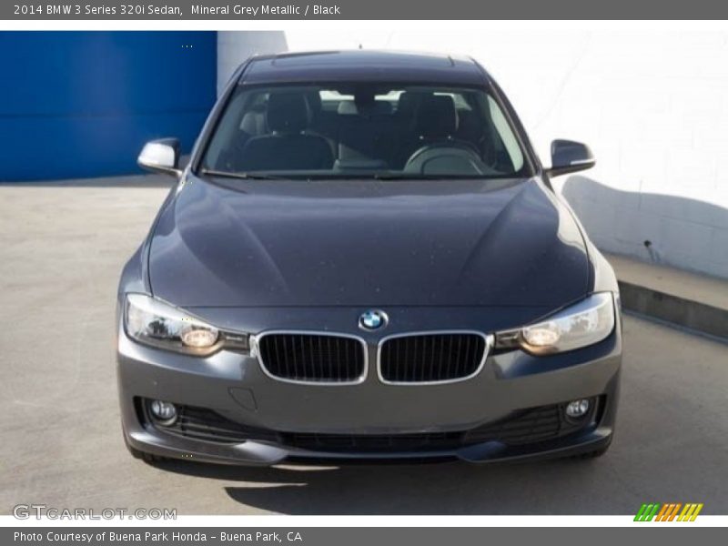 Mineral Grey Metallic / Black 2014 BMW 3 Series 320i Sedan