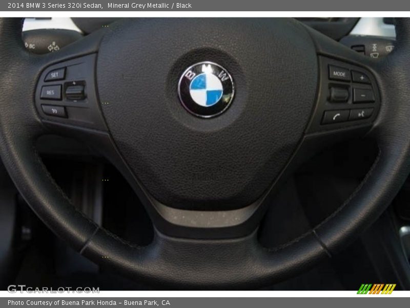 Mineral Grey Metallic / Black 2014 BMW 3 Series 320i Sedan