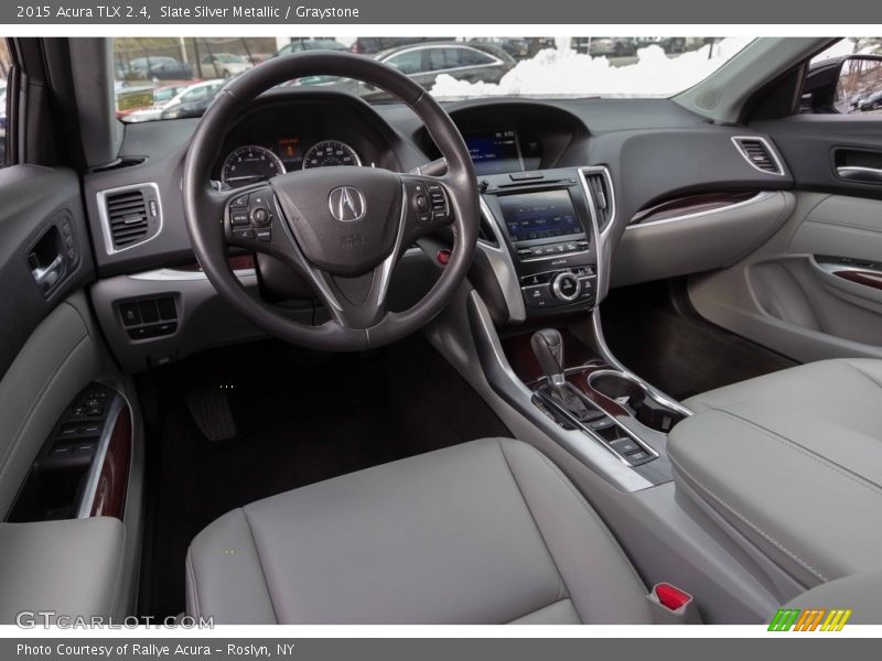 Slate Silver Metallic / Graystone 2015 Acura TLX 2.4