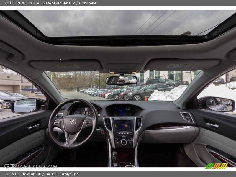 Slate Silver Metallic / Graystone 2015 Acura TLX 2.4
