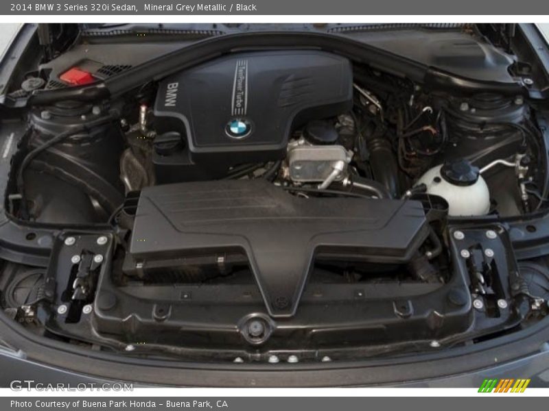 Mineral Grey Metallic / Black 2014 BMW 3 Series 320i Sedan