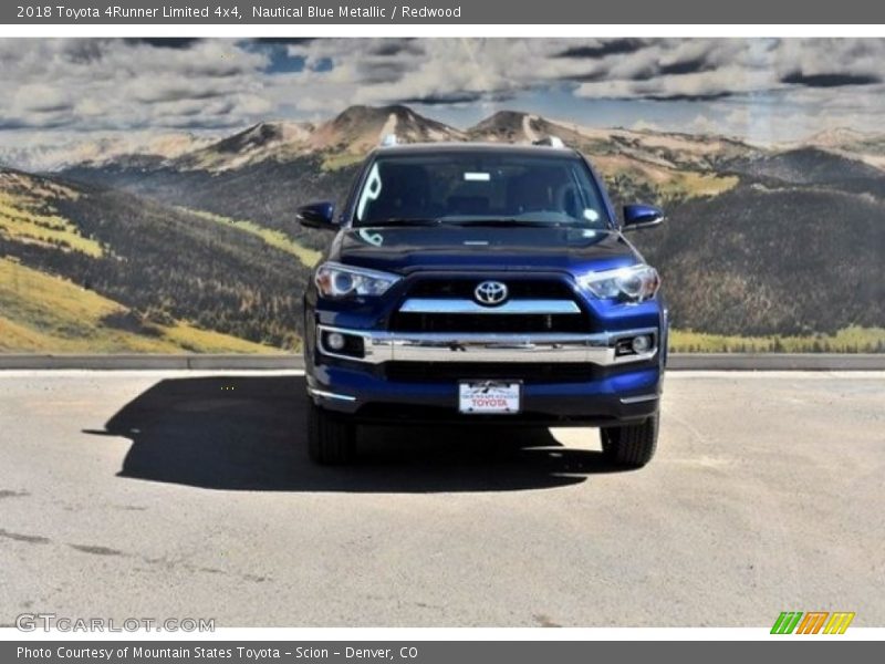 Nautical Blue Metallic / Redwood 2018 Toyota 4Runner Limited 4x4