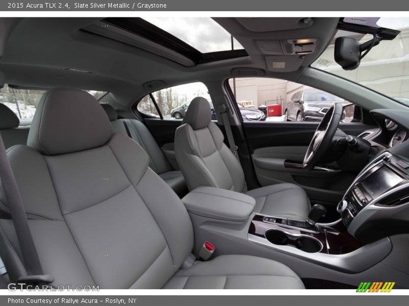 Slate Silver Metallic / Graystone 2015 Acura TLX 2.4
