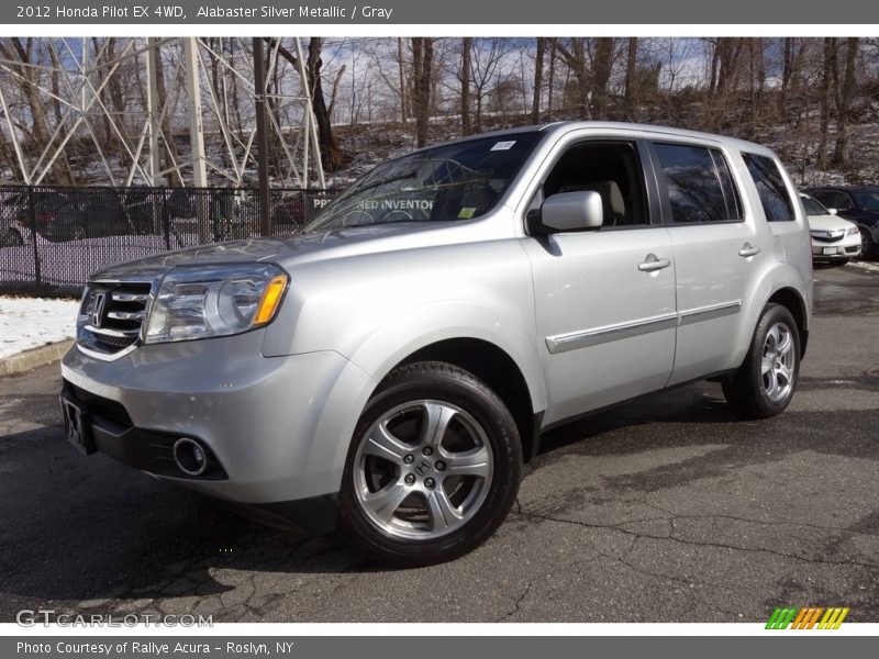 Alabaster Silver Metallic / Gray 2012 Honda Pilot EX 4WD